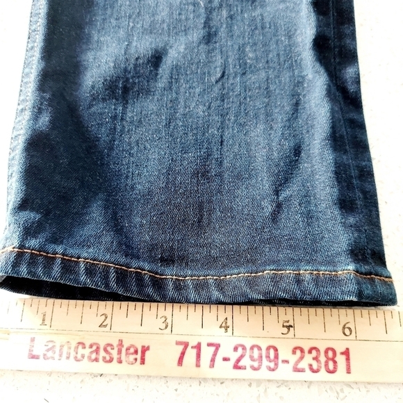 J. CREW Matchstick Jeans size 29 Straight Stretch Denim Darkee Wash EUC - Picture 10 of 11